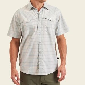 Howler Brothers The Original Open Country Shirt in Braden Plaid: Chalk Size XXL